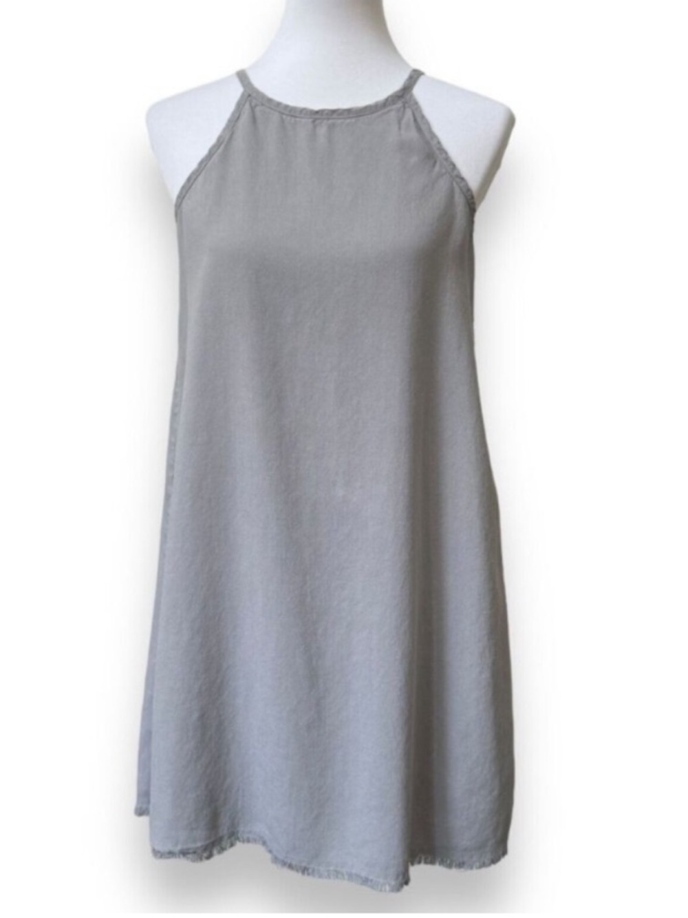 Anthropologie cloth & stone Gray Sleeveless Halter Shift Dress - Size M - NWOT